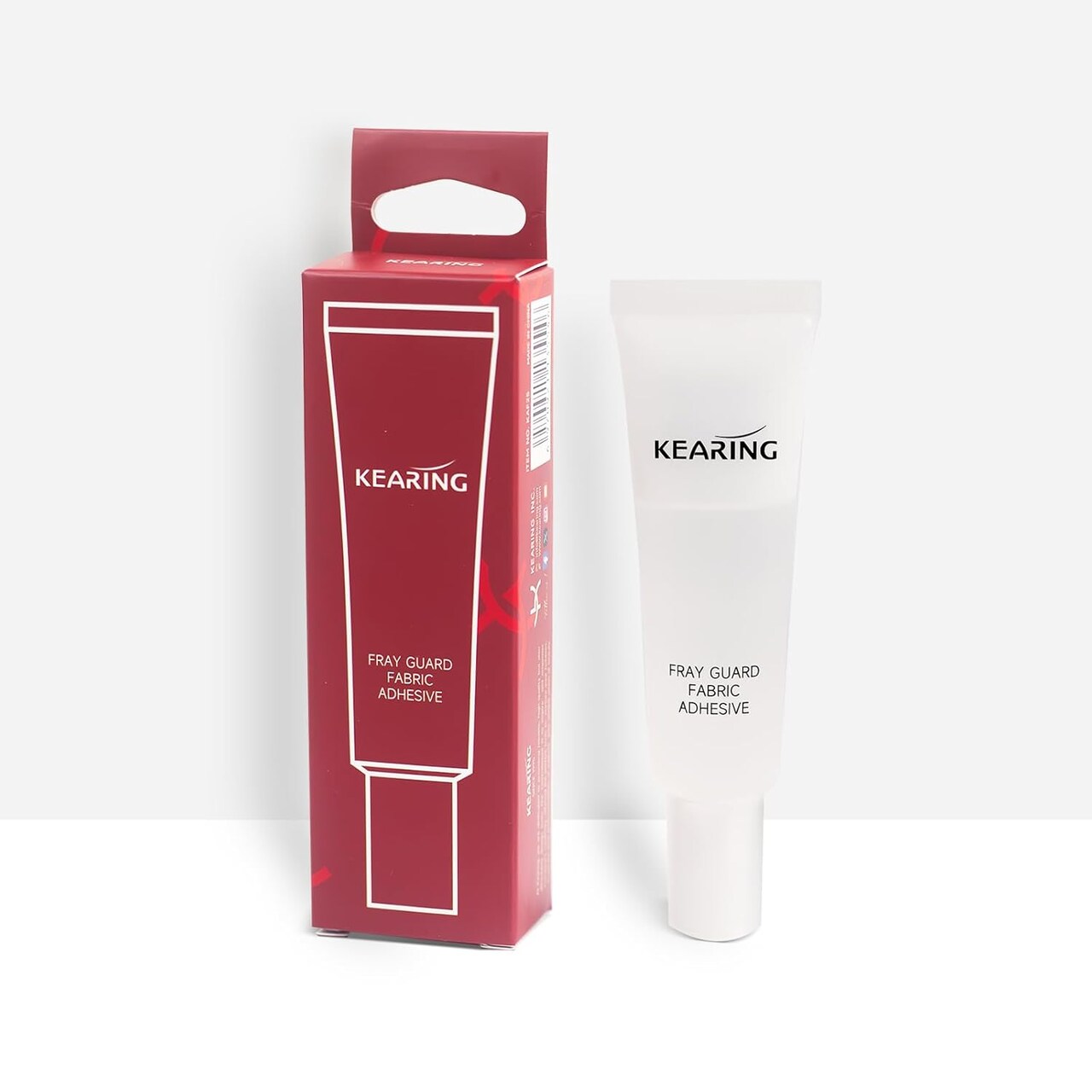 Fray Guard Fabric Adhesive, Transparent and Washable Fabric Glue for Fray Prevention and Edge Sealing, Non-Toxic, 0.85oz / 25ml